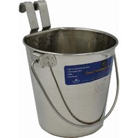 S/Steel Flat Sided Bucket 2.68L